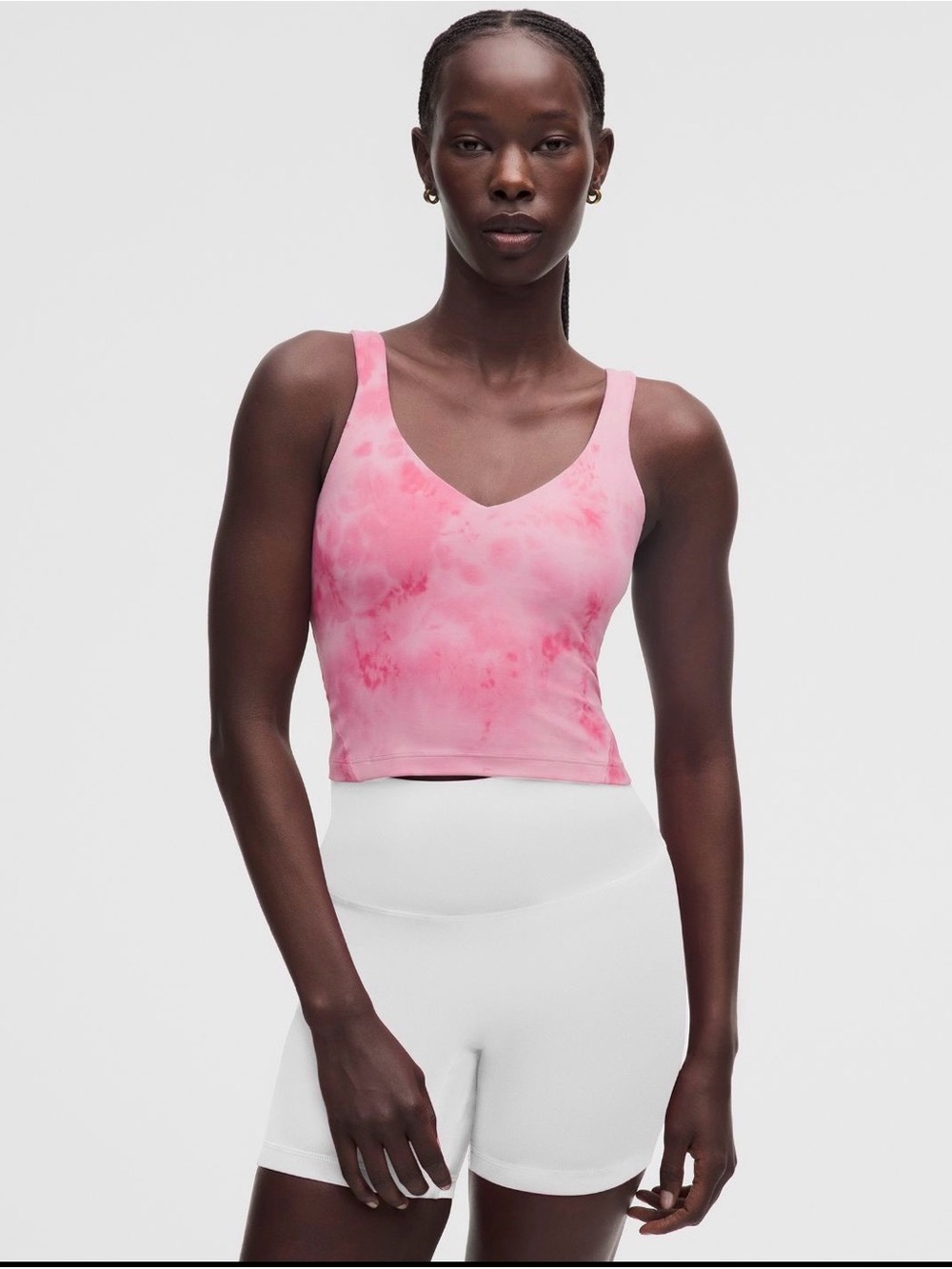 Lululemon Smoothie Wash Strawberry Multi pink Tie Dye Align Tank Size 6  NWT